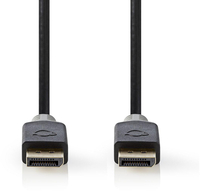 Nedis DisplayPort kabel - versie 1.4 (5K 60 Hz) / zwart - 2 meter