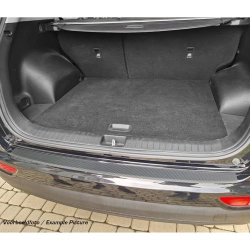 Pasklare Hyundai Pasklare Achterbumperbeschermfolie compatibel met Hyundai Tucson II Facelift 2018- - Carbon-look