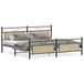 VidaXL Cadre de lit Sonoma chêne 200x200 cm