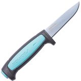 Morakniv Flex Azur mes voor volwassenen, handvat van rubber, blauw/zwart
