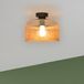 COREP Plafondlamp Luigi ambre/noir, Ø 25 cm, verre