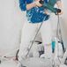 Merkloos / Sans marque Wan GmbH Beton mixer- Professionele Roerwerk 2100W – Handmatige Mortel/Beton Mixer – 6 Snelheden – 0-800 rpm - Gereedschap