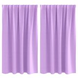 VidaXL Rideaux occultants à œillets 2 pièces Violet 140 x 140 cm Polyester