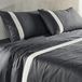 Coton satin literie, 300 fils, 4 pièces, pour lit double
