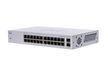 Cisco CBS110 Unmanaged L2 Gigabit Ethernet Desktop Switch - 24 Poorten - Grijs
