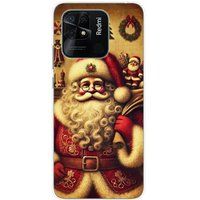 Xiaomi Bedrukt siliconen hoesje compatibel met Xiaomi Redmi 10C pere noel vintage