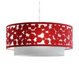 Theluz 347/50RJ Plafondverlichting E27 LED Rood/Wit