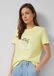 s.Oliver T-shirt à paillettes et manches courtes vert citron