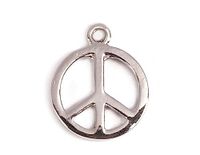 INNSPIRO Nice Charms Peac-hanger, metaal, diameter 20 mm, 25 stuks, 8x17mm., Metaal, Geen edelsteen