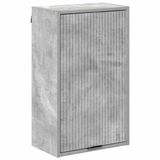 vidaXL Armoire de salle de bain Béton Gris 39 x 23,5 x 65 cm Bois traité, Métal