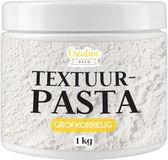 Creative Deco Grofkorrelige Structuurpasta 1 kg | Witte Fijne Pasta voor Kunstprojecten voor Acrylverf Eenvoudig te Gebruiken met een Spatel Voor het Creëren van 3D-effecten, Structuren, Texturen