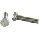 Vis à métaux Inox A2 Tête cylindrique Tc fendue M5x70 - 10 pièces