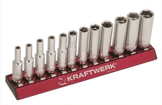 Kraftwerk Doppenassortiment 1/4" 12-delig - 101990