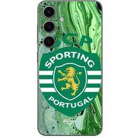 Maniacase Etui Samsung Galaxy S24 PLUS SCP SPORTING PORTUGAL GREEN BACKGROUND