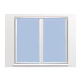 Soleil d'Ocre 42552 Dolly Vitragegordijnen, 1 paar, polyester, blauw, 45 x 90 cm