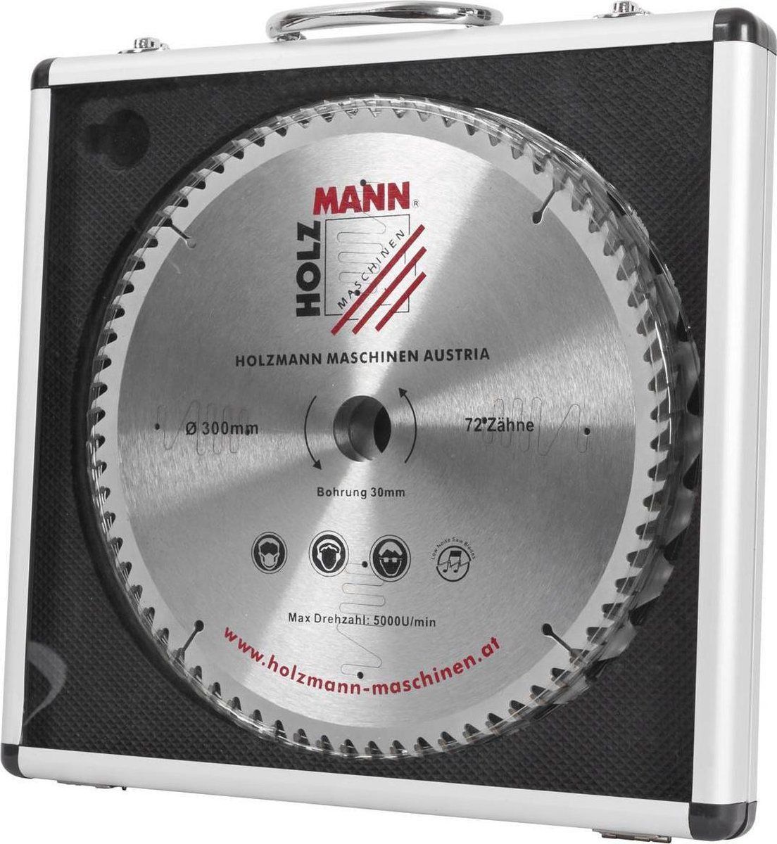 Holzmann Cirkelzaagbladset KSB300SET in aluminium koffer 315 x 3.2 x 30 mm 72, 48, 28-tanden