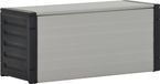 Poubelle de jardin 85x34x40 cm gris