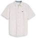 Tom Tailor - Regular fit katoenen overhemd met korte mouwen - Maat L - beige irregular structure
