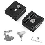 NEEWER Adapterset voor koude schoenmontage (2 stuks), 1/4 inch schroef, veerbelaste anti-off-pinnen voor ARRI, compatibel met DJI microfoonzender, flitser, monitormontage, LED-paneellicht, magische