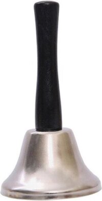 RVS Handbel - Zilver - Tafelbel, Balie Bel, Hotel Bel, Receptiebel