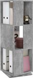 FMD Draaikast open ontwerp 34x34x108 cm betongrijs