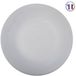 JJA Lot de 6 Assiettes Plate Opale Blanche Coupe
