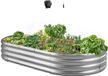 Vevor Metal Hoogte Tuinbed, 1.8 x 0.9 x 0.3 m Outdoor Verzinkt Planters Tuinbox