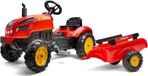 FALK Tret-tractor, FALK X-Tractor, adapté aux enfants à partir de 2 ans, 100% fabriqué en France, 50% plastique recyclé, avec remorque, capot ouvrant
