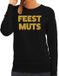 Bellatio Decorations foute kersttrui/sweater dames - zwart - L