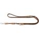HUNTER Round and Soft Hunting Verstelbare hondenriem voor honden, rond, leer, zacht, robuust, 0,6 x 200 cm, bruin