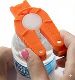 Brenium Multifunctionele fles- en blikopener, plastic waterflessen, draaidop, blikjes met treklipje, voor zwakke handen, senioren, reumatoïde artritis, flessengreep, ergonomische deksel-verwijderaar