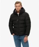 Superdry Pufferjas Hooded Zwart - Maat L - Heren