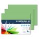 Raylu Paper® - A3 50 stuks, 180 g/m², 420 x 297 mm, gekleurde A3-dozen met soft-touch, perfect voor verband, kantoor, tekenen en knutselen (appelgroen)