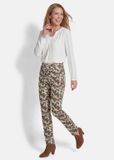Goldner Broek LOUISA LOUISA-broek met print in jeanslook
