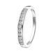 Lucardi Dames Ring bezet met zirkonia van Swarovski - Ring - Cadeau - Echt Zilver - Zilverkleurig