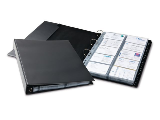 Visifix 400 Economy Business Card Album - Black