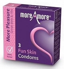 MoreAmore Condooms Fun Skin - More Pleasure 3s