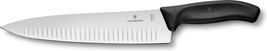 Victorinox SwissClassic Koksmes - 25 cm - Kuiltjes - Zwart