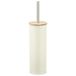 Arvix Porte-brosse WC avec support - Métal/bois - Crème