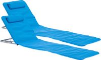en.casa H.T. Trade Service GmbH & Co. KG Strandmat Cellorigo met rugleuning set van 2 blauw