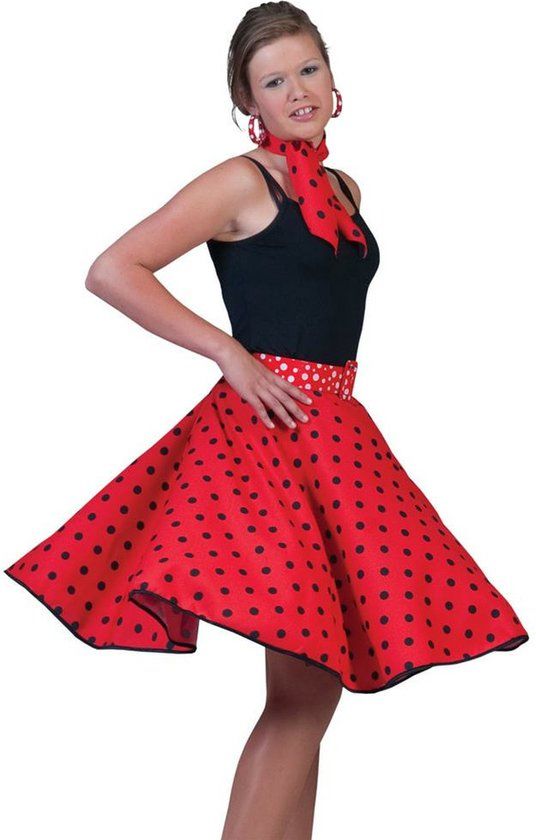 - Rock en roll rok rood - 8718758217671