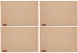 CEPEWA Placemats/onderleggers voor op tafel - 8x stuks - beige - 30 x 45 cm - met ronde hoeken - Diner/ontbijt
