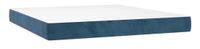 VidaXL Matras met binnenvering Queensize Medium Donkerblauw/Wit Polyester 160x210x20 cm