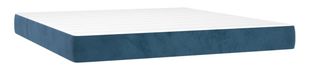 vidaXL Pocketveringmatras 160x200x20 cm Donkerblauw