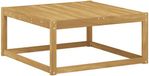 vidaXL Voetenbank Massief Acaciahout Wit 79 x 79 x 37 cm