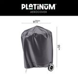 Platinum AeroCover Kogelbarbecuehoes Ø67cm Ademend Waterproof Hoge kleurechtheid Antraciet Polyester