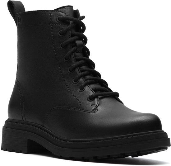 Clarks Shoes Orinoco 3 Style Booties Black Leather EU 37.5