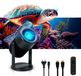 Projecteur portable, Wi-Fi, Bluetooth, portée jusqu'à 5 mètres, noir