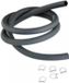 Teknix Tuyau essence 8x13mm par 1m avec 5 colliers pour moto, scooter, voiture - Noir