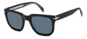 David Beckham Zonnebril DB 7118/S Rechthoekig Acetaat Zwart Blauw Heren